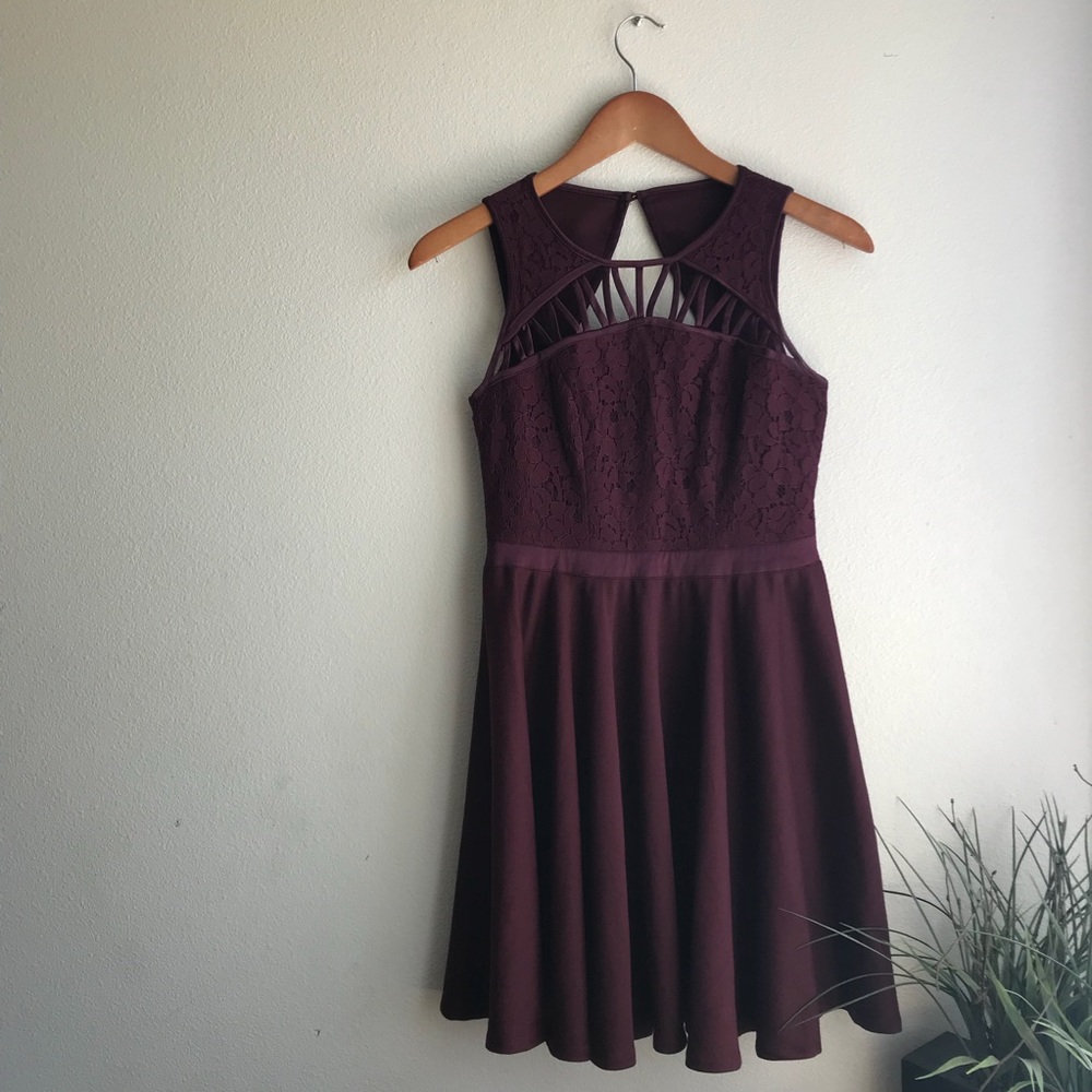 Maroon Cord Dress